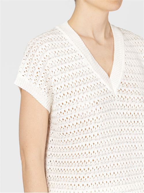 Cotton sweater with sequins FABIANA FILIPPI | MAD275F272L3530142